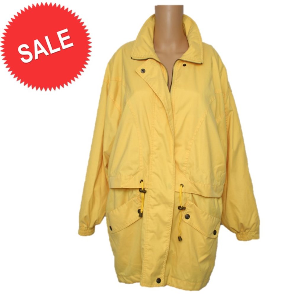 Aeros Yellow Oversized Utility Jacket XS